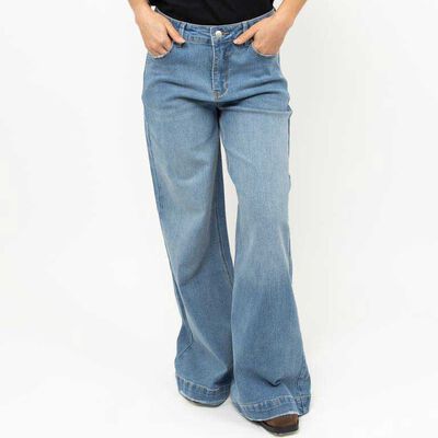 Jeans Wide Led Mujer Zibel