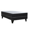 Combo Celta Cama Europea 1,5 Plaza Cádiz 190 x 105 cm + Respaldo + Velador Casanova 1,5 Plazas Jequitiba