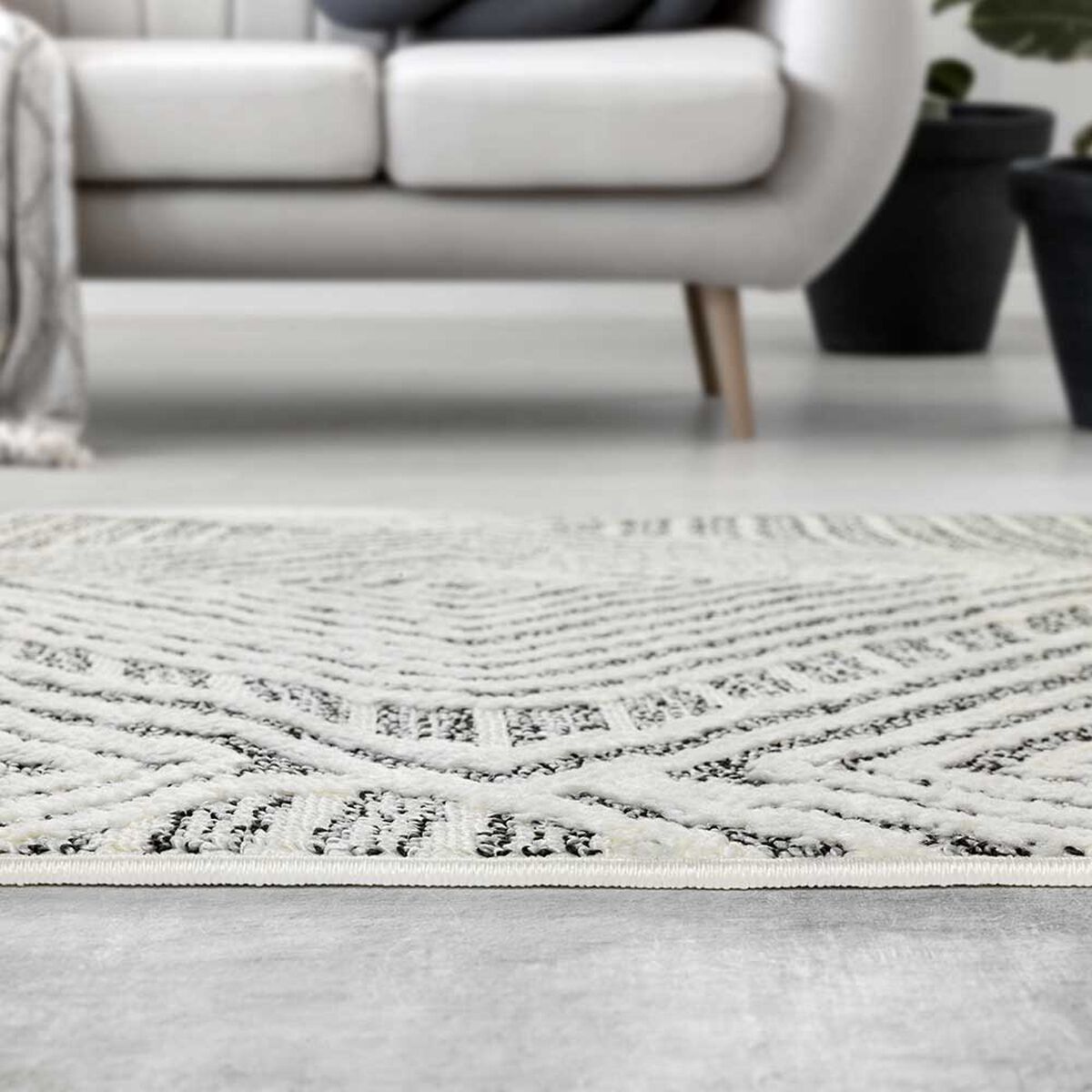 Alfombra Modalfo Palafito Gris 160 x 230 cm
