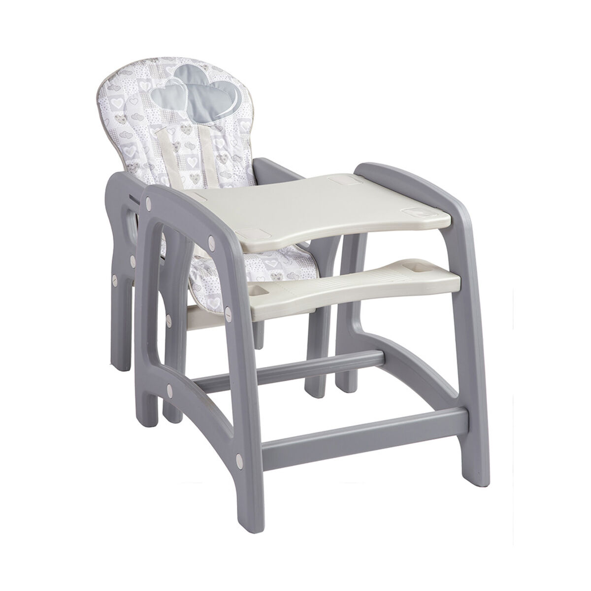 Silla de Comer Portatil Kinder SX Gris Bebesit