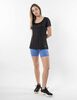 Polera Deportiva Manga Corta Mujer Black County