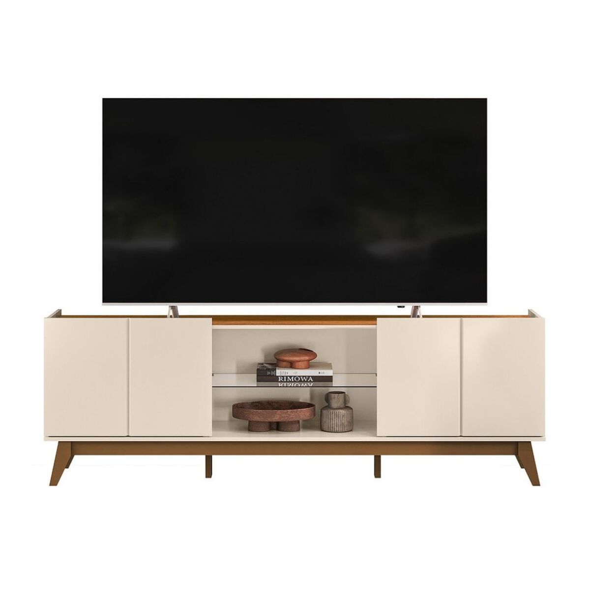 Rack TV Exit Guaruja Hasta 75" Beige