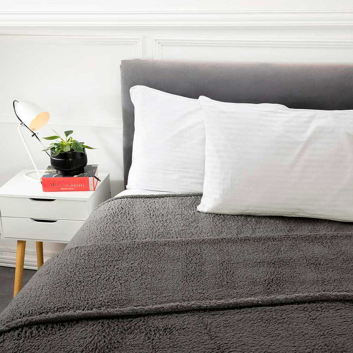 Frazada Sherpa Color Casanova 1.5 Plazas