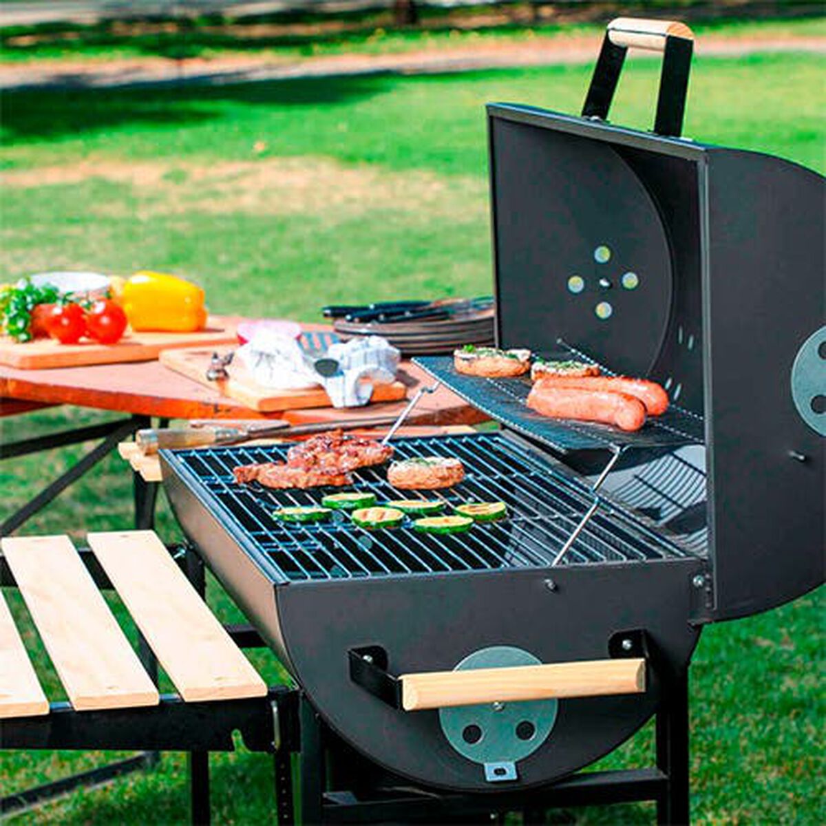 Parrilla a Carbón Bbq Grill Oregon Negro