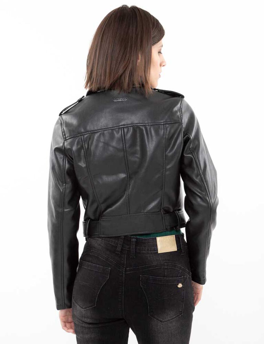 Chaqueta Biker Ecocuero Mujer Fiorucci