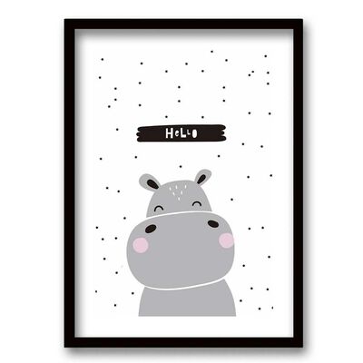 Imagen 1 del producto Cuadro Decorativo Retela Hipo Hello 40 x 30 cm