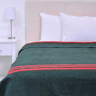 Frazada Poliéster Plumetti 2 Plazas Lineas Verde