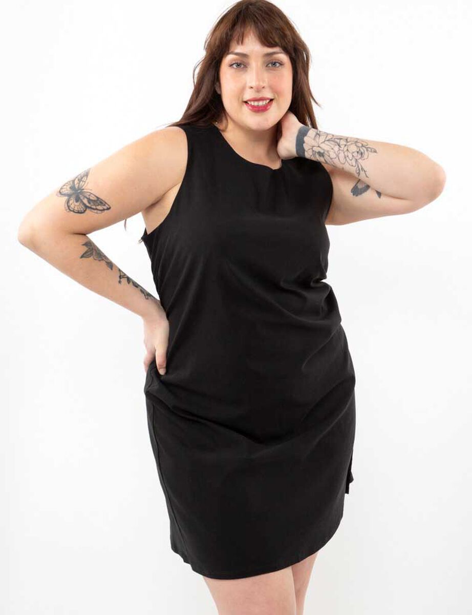 Vestido Corto Sin Mangas Mujer Extralindas