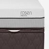 Boxet Rosen 2 Plazas Pratta + Respaldo + 2 Veladores Tabor Caramelo
