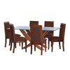 Juego de Comedor Latam Home Alicante 6 Sillas Chocolate