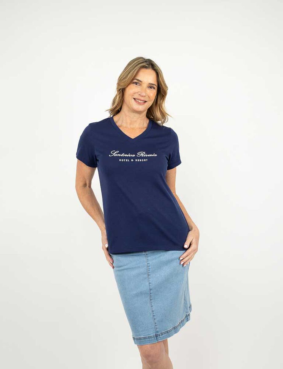 Polera Manga Corta Mujer Portman Club