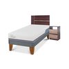 Cama Europea CIC 1 Plaza Excellence Plus + Respaldo + Velador