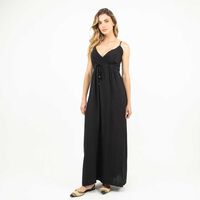 Vestido Maxi Sin Mangas Mujer Zibel Negro