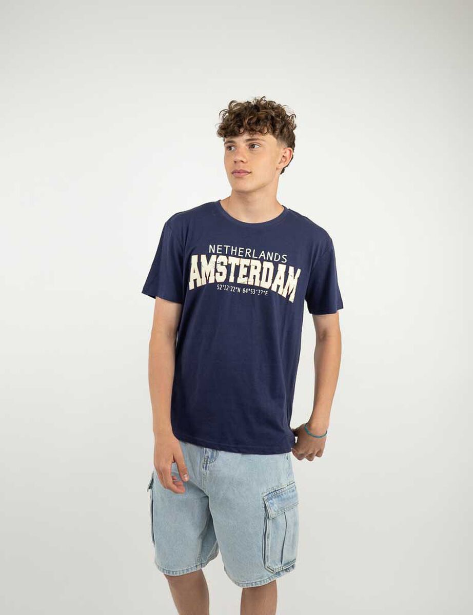 Polera Manga Corta Hombre Icono