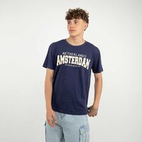 Polera Manga Corta Hombre Icono Azul, Blanco, Ecru, Gris, Negro