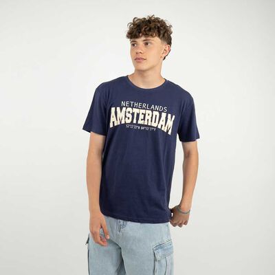 Polera Manga Corta Hombre Icono Azul, Blanco, Ecru, Gris, Negro