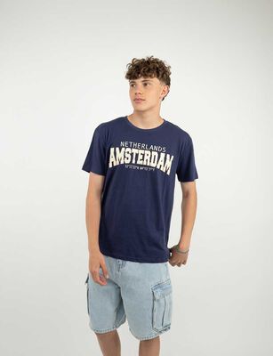 Imagen 1 del producto Polera Manga Corta Hombre Icono Azul, Blanco, Ecru, Gris, Negro