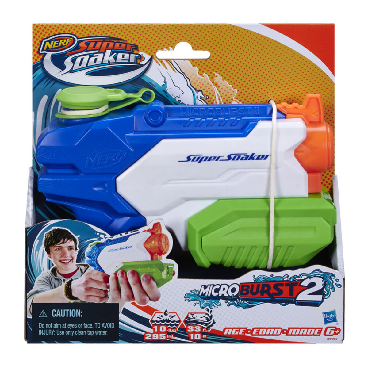 Lanzador de Agua Nerf Super Soaker Microburst 2