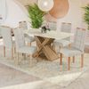 Juego de Comedor Yardas Verona 6 Sillas Off White