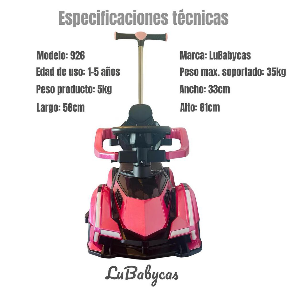 Correpasillo Andador Auto 926 Rojo LuBabycas