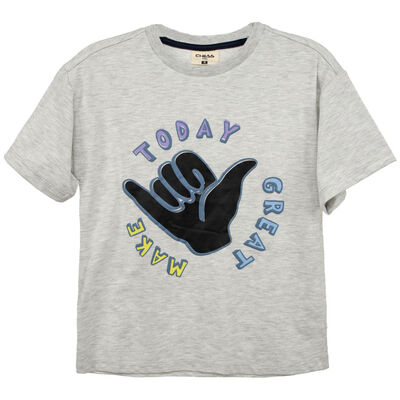 Imagen 1 del producto Polera Manga Corta Niño Chess gris, menta