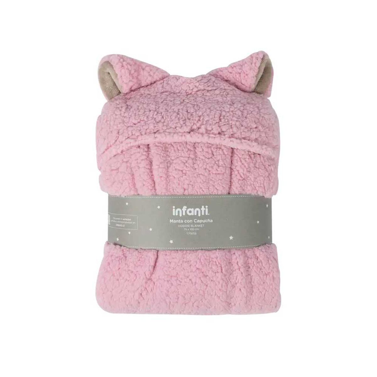 Set de Cuna Frazada Poncho Sherpa Niña Infanti