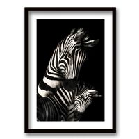 Cuadro Decorativo Retela Zebra BN 40 x 30 cm
