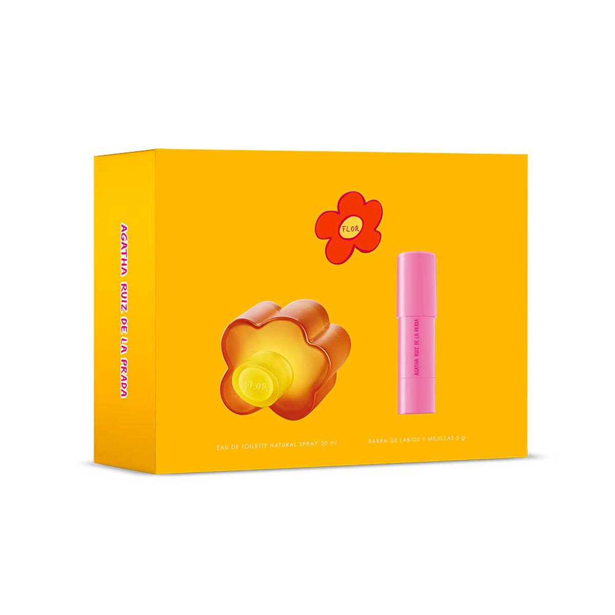 Set Agatha Ruiz de la Prada Mujer Flor Eau de Toilette 50 ml + De beso en beso Eau de Toilette 10 ml