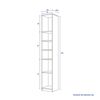 Combo Estante 2 Puertas + Vanitorio 2 Puertas + Estante Organizador 2 Puertas + Despensero de Baño 2 Puertas CIC Blanco