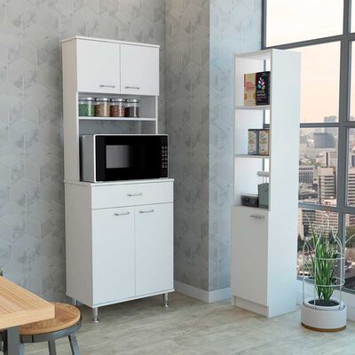 Imagen 1 del producto Combo Mueble Microondas + Optimizador TuHome Kitchen Blanco