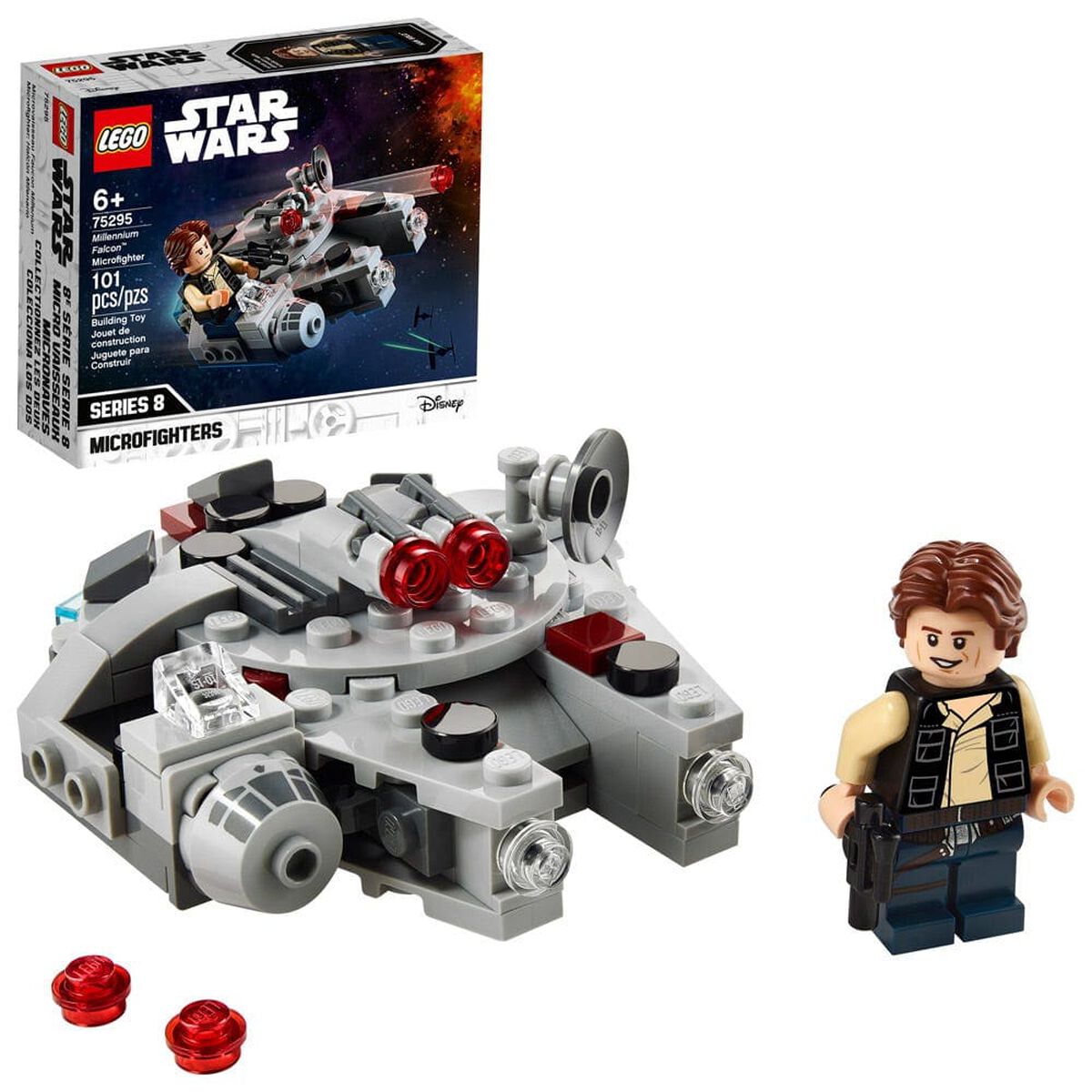 Bloques Star Wars Microfighter: Halcón Milenario 101 Piezas Lego