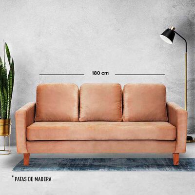 Sofá Latam Home Venecia 3 Cuerpos Beige