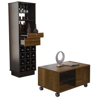 Mueble Bar + Mesa de Centro TuHome Classic