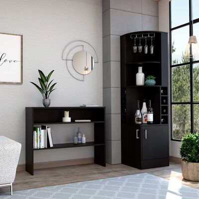 Combo Bar Esquinero + Mesa de Arrimo TuHome Beijing Rovere