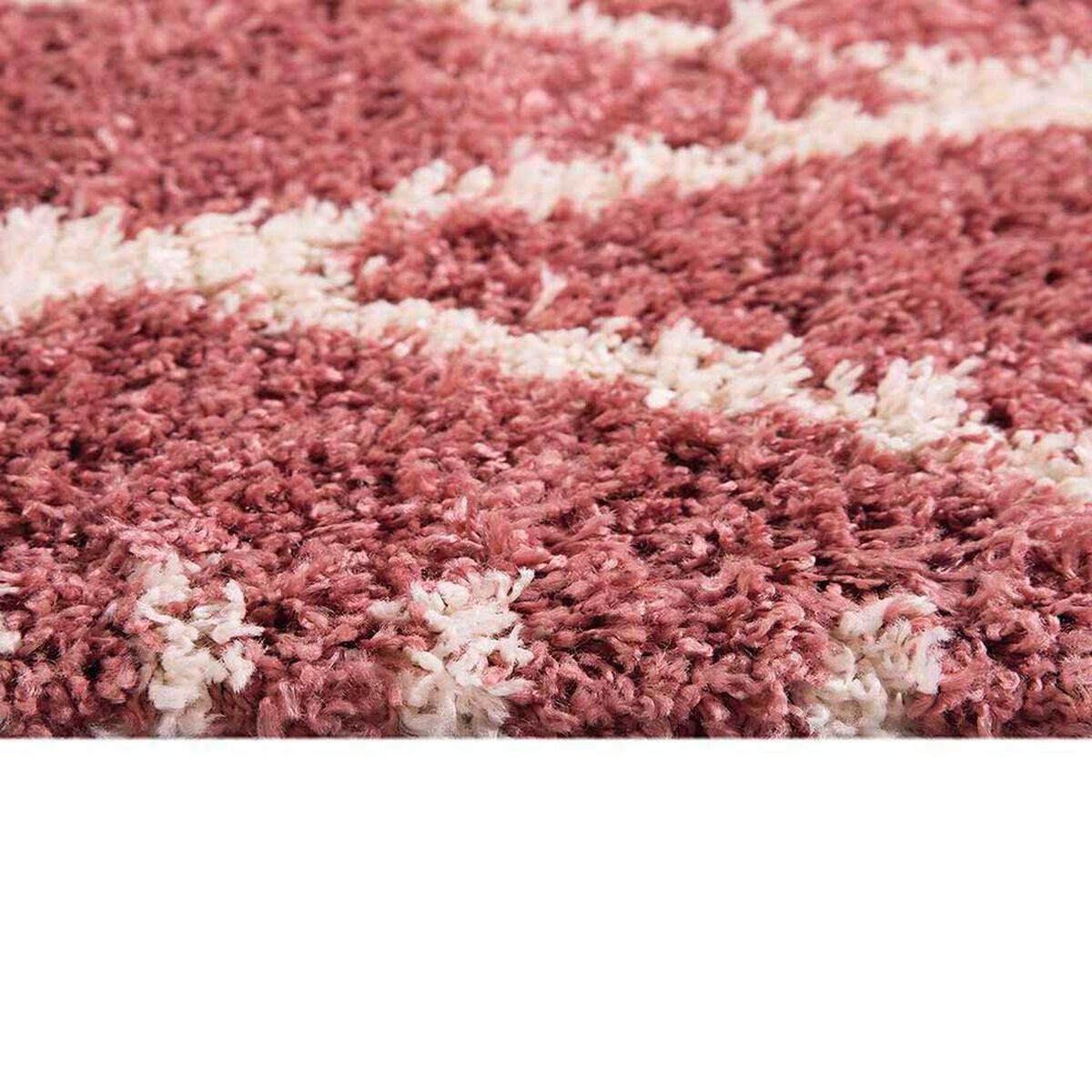 Alfombra Dib Shaggy Design 180 x 275 cm Rosa