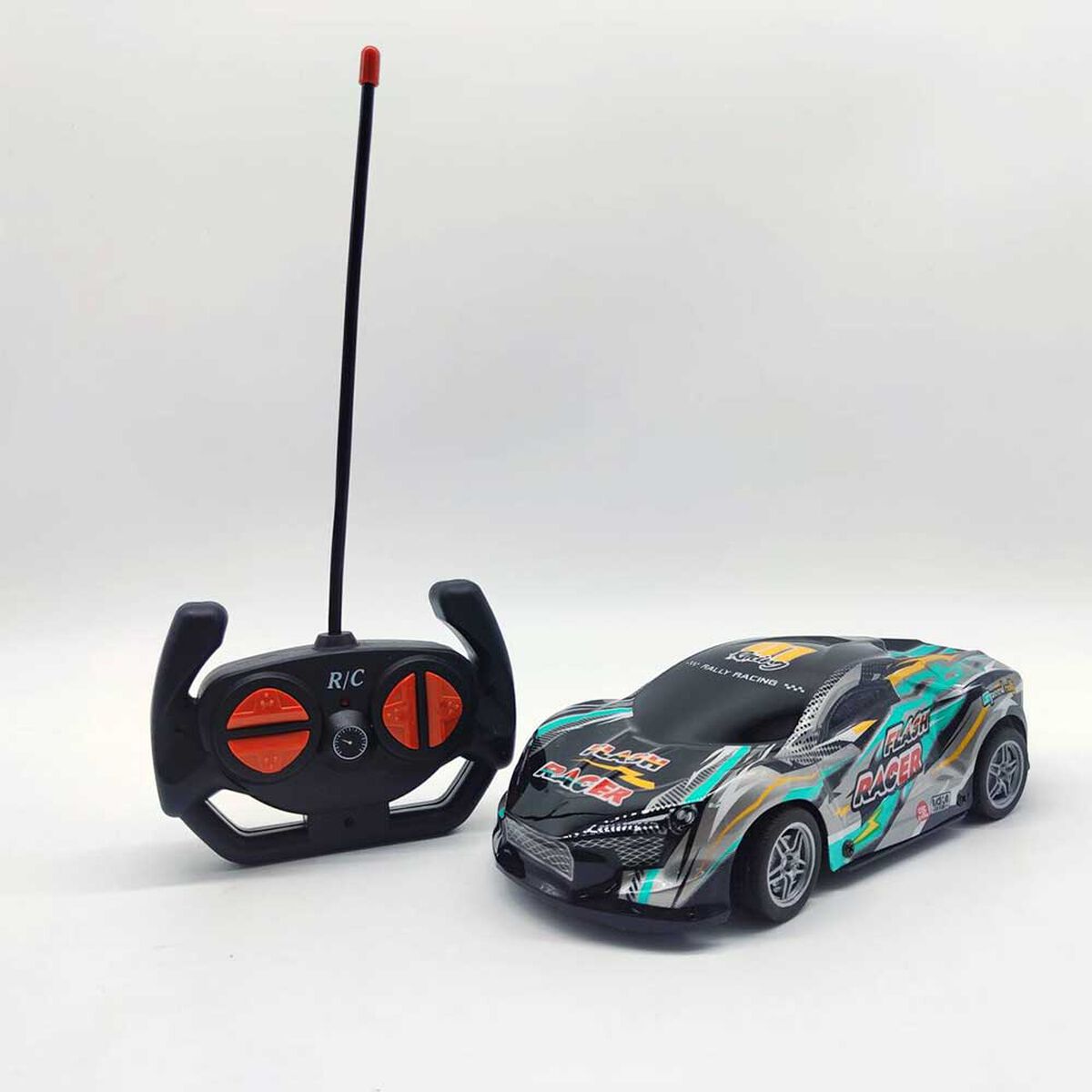 Auto Radio Control Flash Racer, 27 Mhz, Escala 1:24, Brilla en la Oscuridad, Color Aleatorio Glory Bright