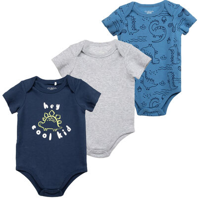 Imagen 2 del producto Pack 3 Body Manga Corta Chess Baby denim