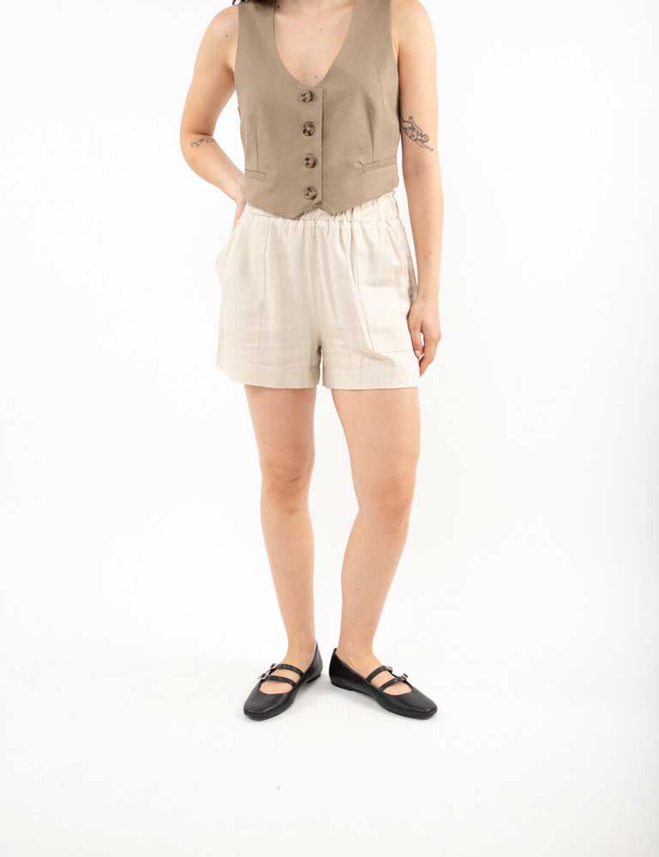 Short Lino Mujer Icono