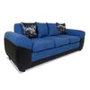 Juego de Living Elegant Detail Houston Sof&aacute; 3 Cuerpos + Dos Sitiales Azul