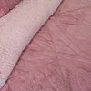 Cubrecama Doral 1,5 Plazas Jacquard Liso Rosa
