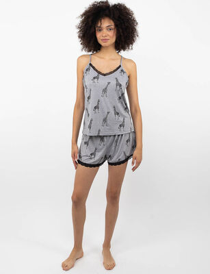 Imagen 2 del producto Conjunto Pijama Tirantes Mujer Icono Gris, Lila, Negro