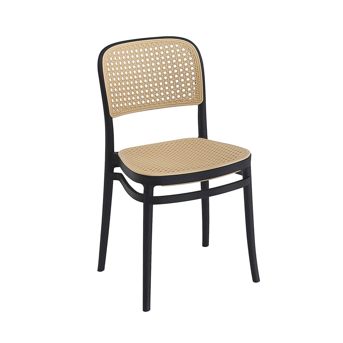 Juego de Comedor Vekkahome Loft Duna 4 Sillas Caf&eacute;