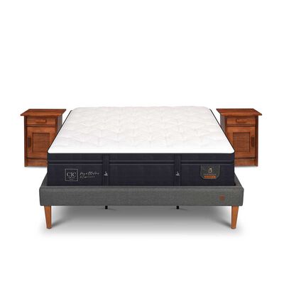 CIC Cama Europea CIC King Súper Premium + Veladores
