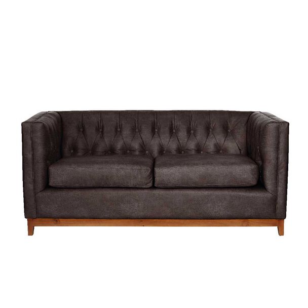 Sofá Latam Home Cuero Colorado Roma 2 Cuerpos Marron