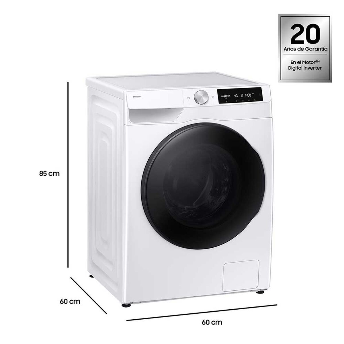 Lavadora Secadora Samsung WD12FG6B34BEZS 12/8 kg. Blanca WiFi