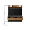 Panel TV Home Mobili Cliff Hasta 55" Negro