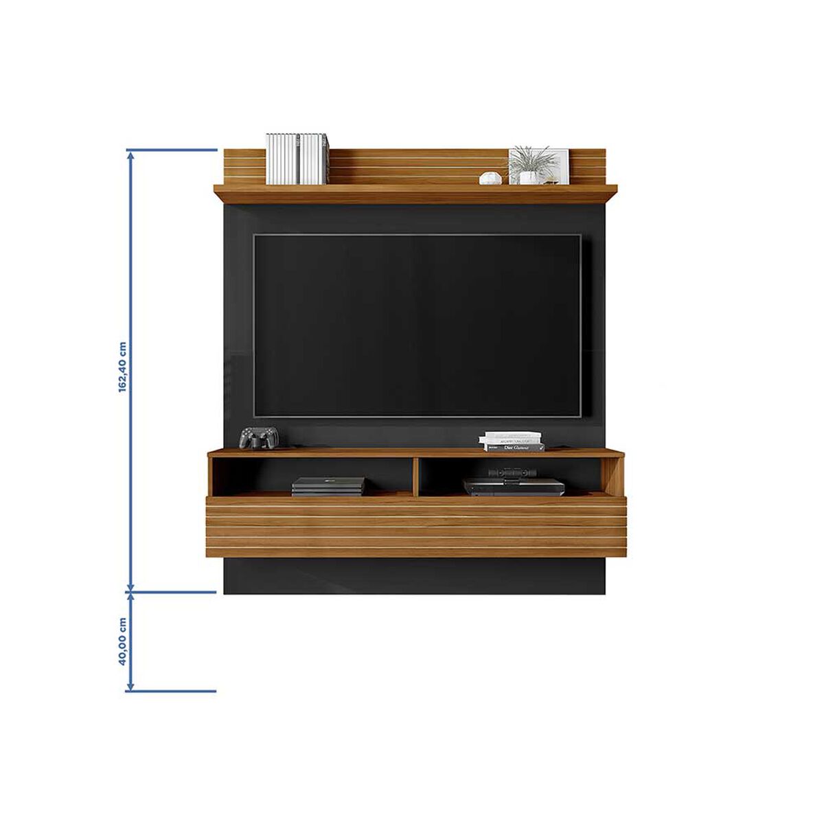 Panel TV Home Mobili Cliff Hasta 55" Negro
