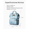 Mochila Maternal Impermeable con Usb Lubabycas Azul