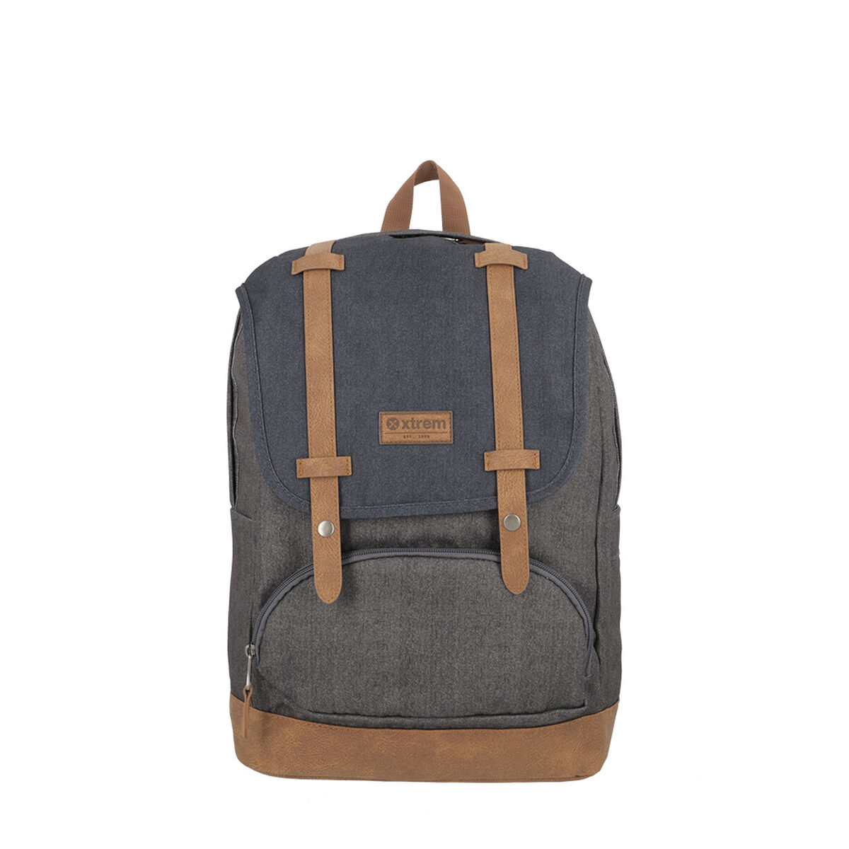 Mochila Notebook Straps 4Xt Gris 16" L Xtrem