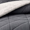 Plum&oacute;n Valencia Corduroy 2 Plazas Liso Gris